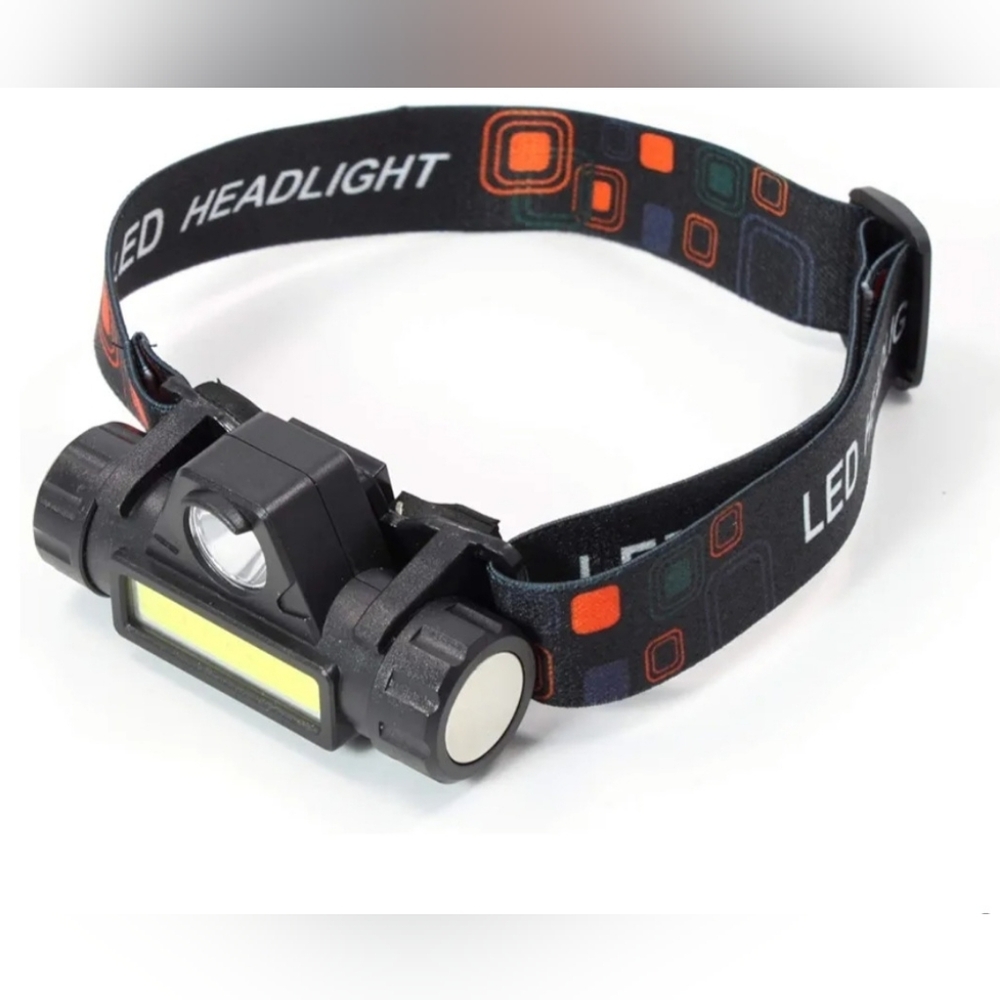 Rechargeable LED Headlamp Adjustable Travel Camping Emergency Outdoor Wearable